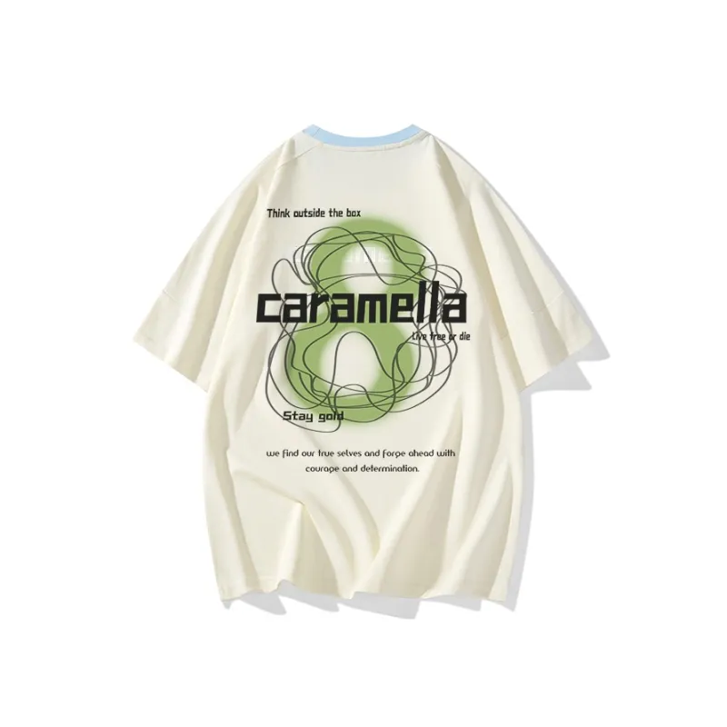 Caramella Drop Shoulder Sleeve T Shirt Women's-13