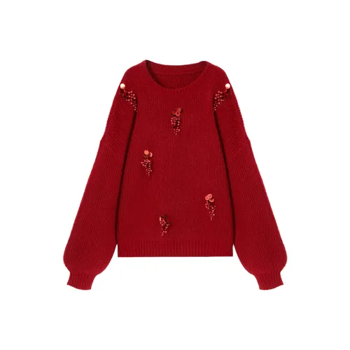 XIANGYING Knitwear Women's Red