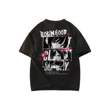 ROBINHOOD T Shirt Unisex Black White Pink