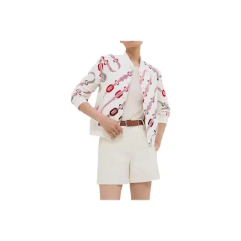 HERMES Jackets & Coats Women's Natural White