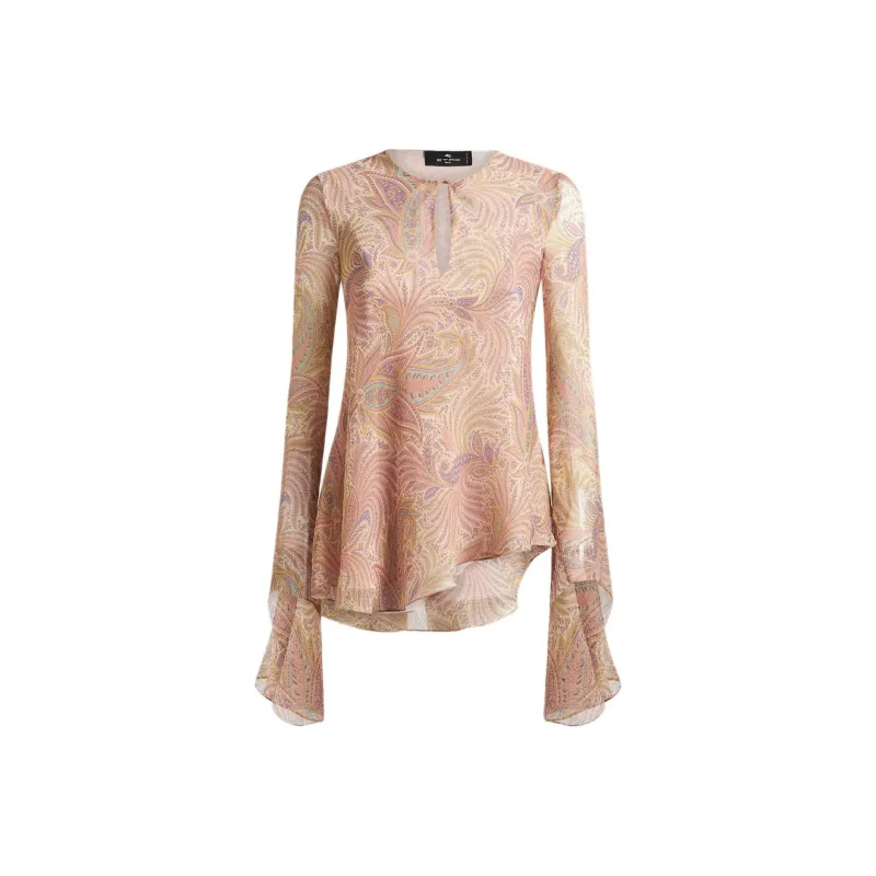 ETRO Paisley Print Asymmetric Top-0