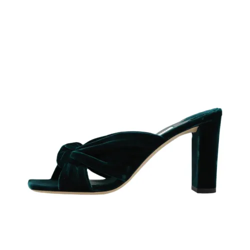 Jimmy Choo Avenue Slide Slippers 8.5cm Women's Green