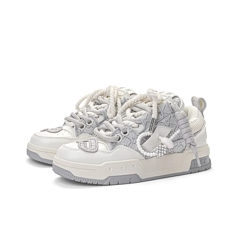 LUCX Cushioned Slip Resistant Abrasion Resistant Low Top Chunky Sneakers Unisex-56