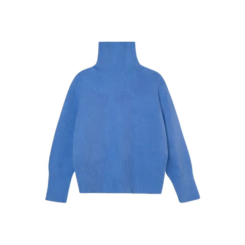 The King And The Nightingale Minimalist Style Basic Turtleneck Pullover Knitwear Women's-18