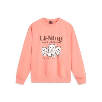LiNing Sweatshirt Women's Rust Pink Orange