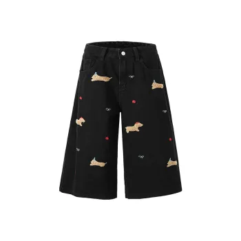 KEIRANDUN Denim Shorts Unisex