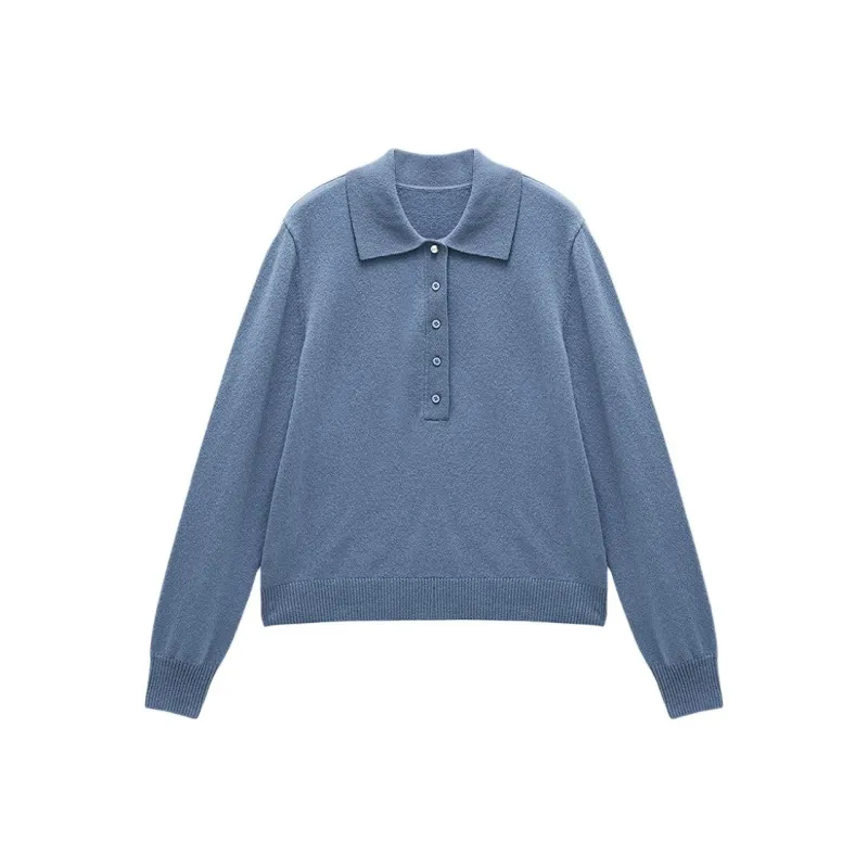 INSUN Cashmere Sweater Women's Slate Blue-0