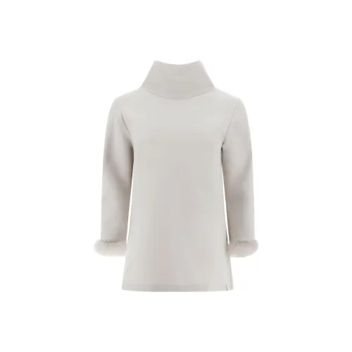 HERNO Resort Funnel Neck Knitted Top
