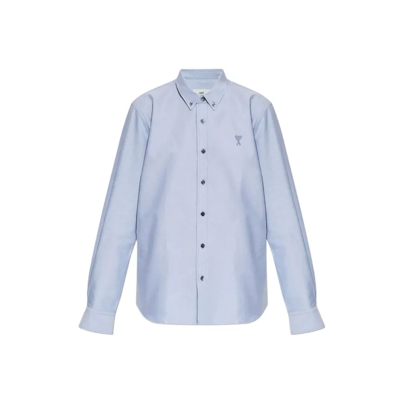 AMIPARIS Paris Ami De Coeur Logo Embroidered Shirt-0