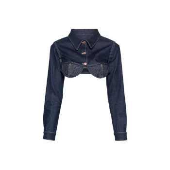 Jean Paul Gaultier The Conical Cropped Denim Jacket