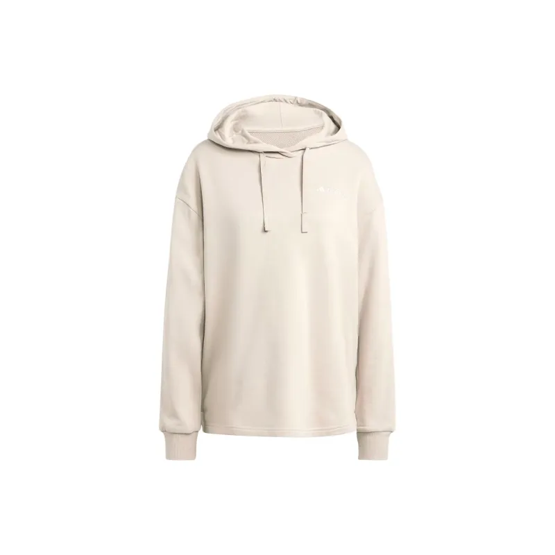 Adidas Terrex Logo Hoodie Sweatshirt Women's Beige-0