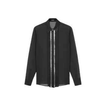 VERSACE Metal Mesh Georgette Shirt