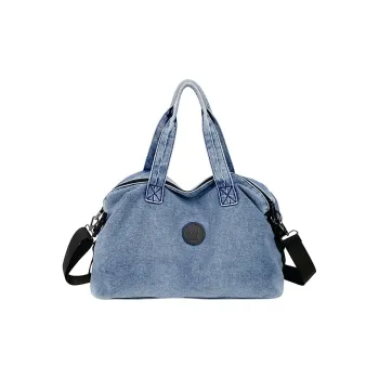 Debecca Denim One Shoulder Handbag Women's Blue/Black