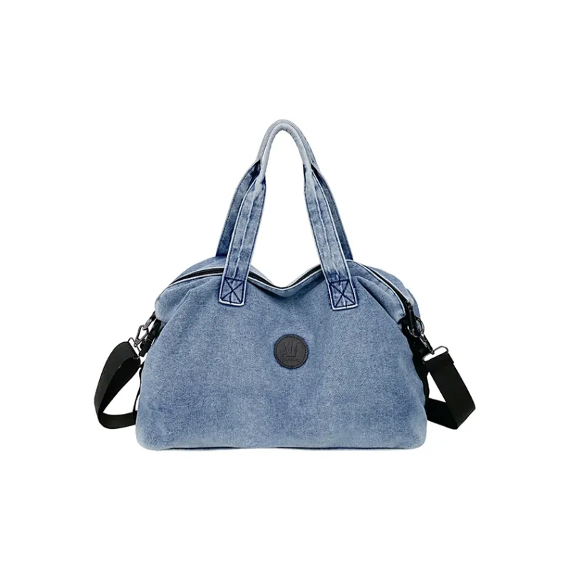 Debecca Denim One Shoulder Handbag Women's Blue/Black-0