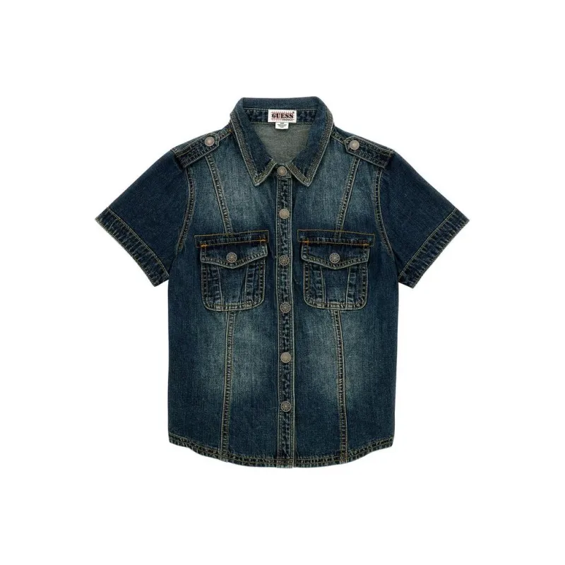 GUESS Shirts Women's Navy Blue-0