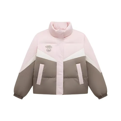 XTEP Down Jacket Women's Dusty Brown/Moonlit Pink
