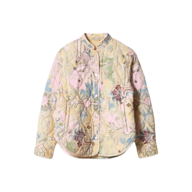 Other Stories Jackets Coats Women's Beige Pattern-0