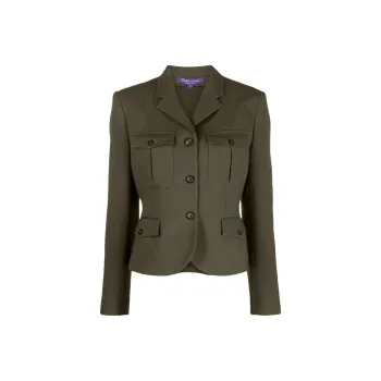 Ralph Lauren Collection Kamille Wool silk Fitted Jacket