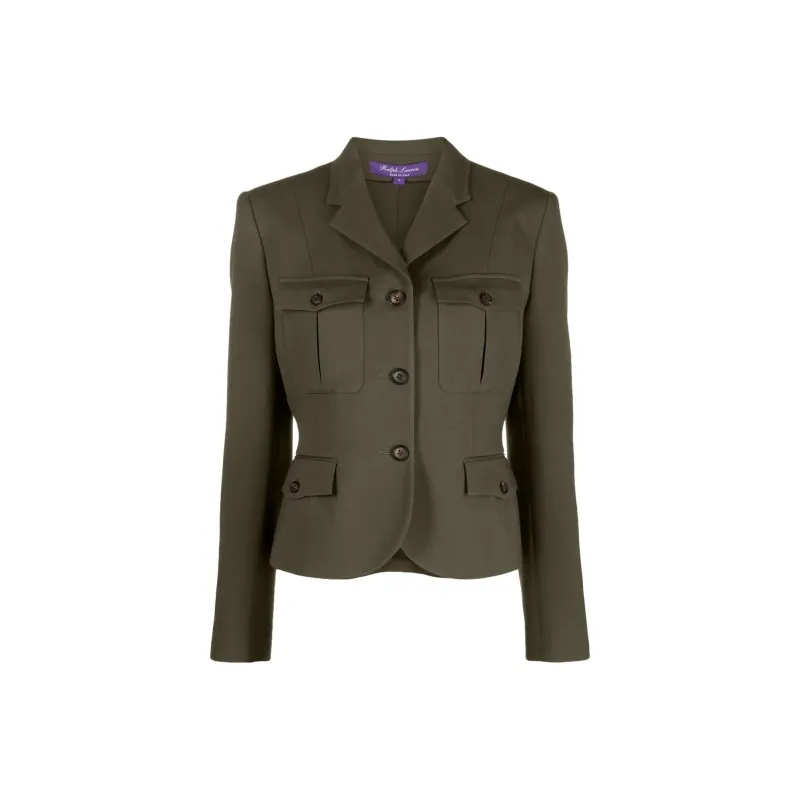 Ralph Lauren Collection Kamille Wool silk Fitted Jacket-0