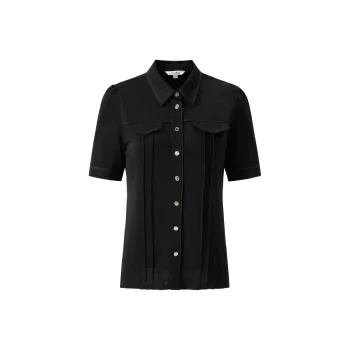 JZ Juzui Shirt Women's Plain Black