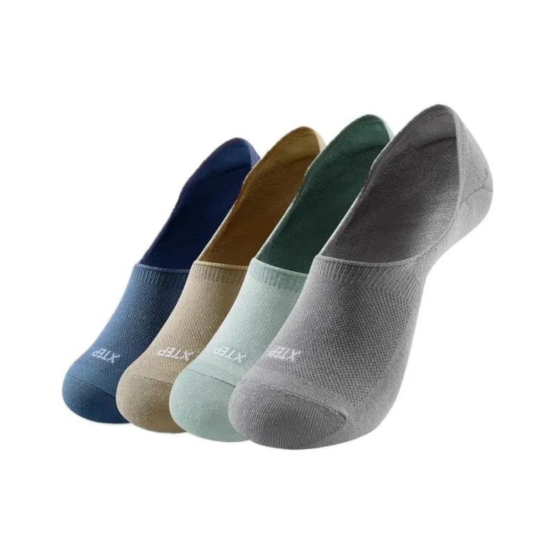 XTEP SS25 No Show Socks Men's Combo Set-1