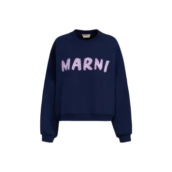MARNI Logo Printed Crewneck Sweatshirt