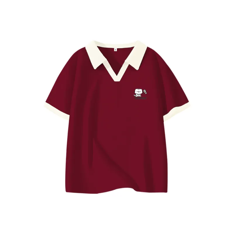 Cotton Polo Shirts Women's-6