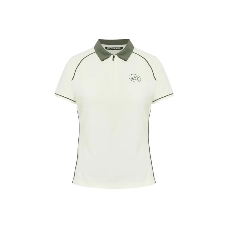 EMPORIO ARMANI Logo print Polo Top-0