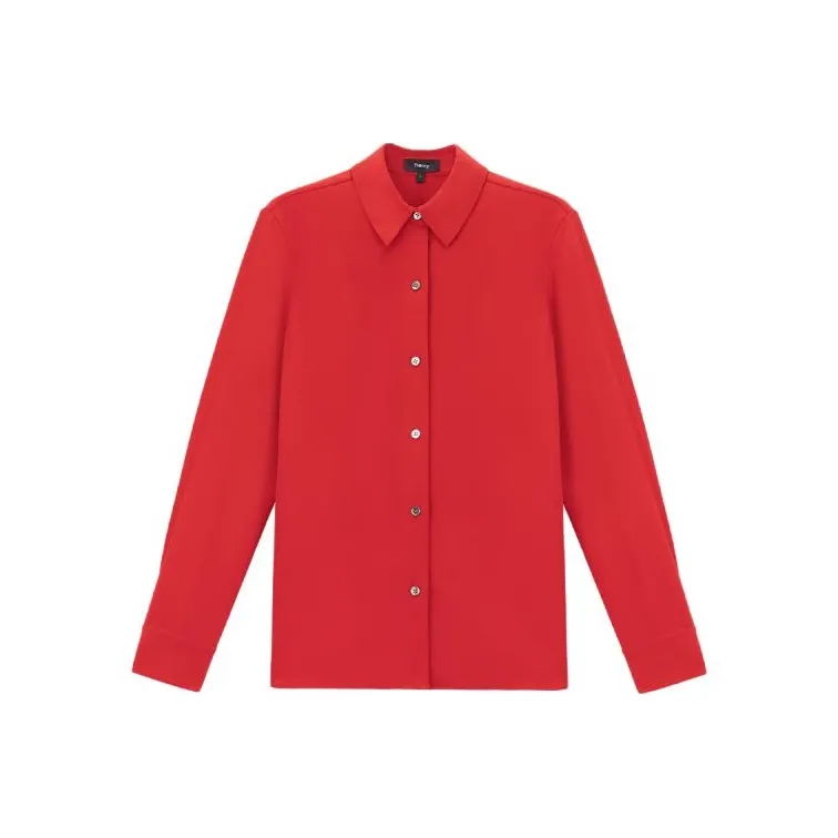 THEORY Straight point Collar Button down Shirt-0