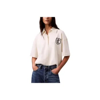 CALVIN KLEIN Polo Shirt Women's Frosted White