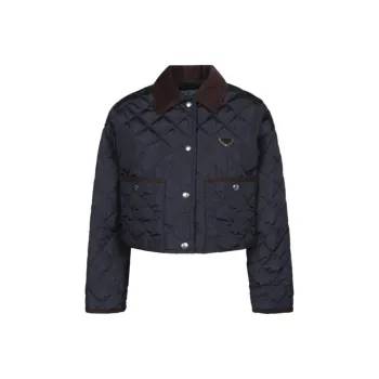 PRADA Quilted Button-Up Jacket
