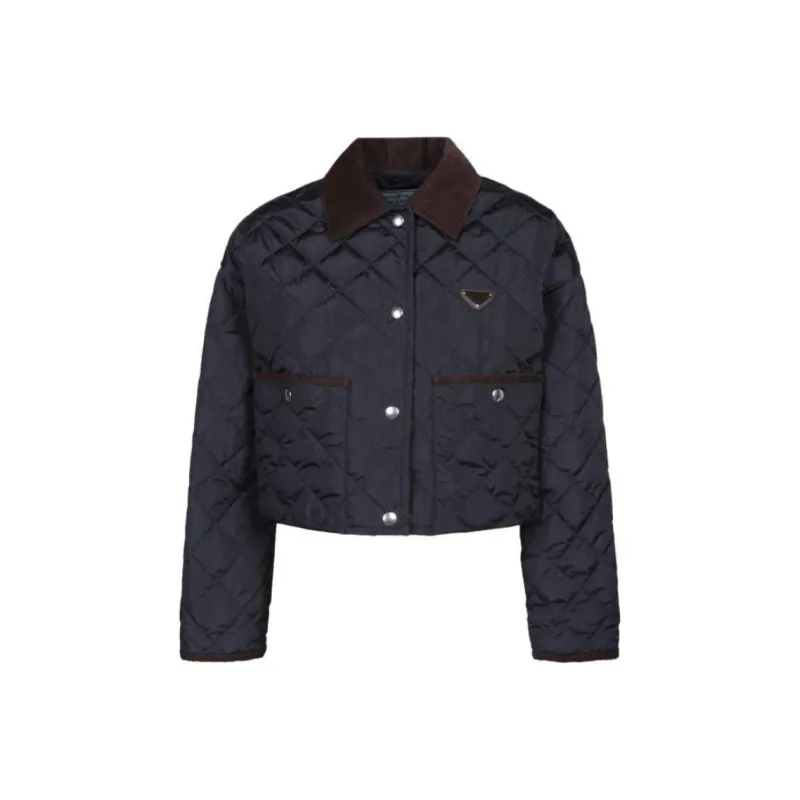 PRADA Quilted Button-Up Jacket-0