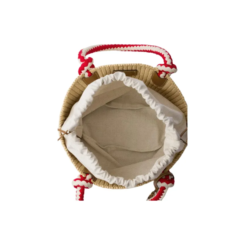 PRADA Viscose Handbag Trumpets Women's Natural-3