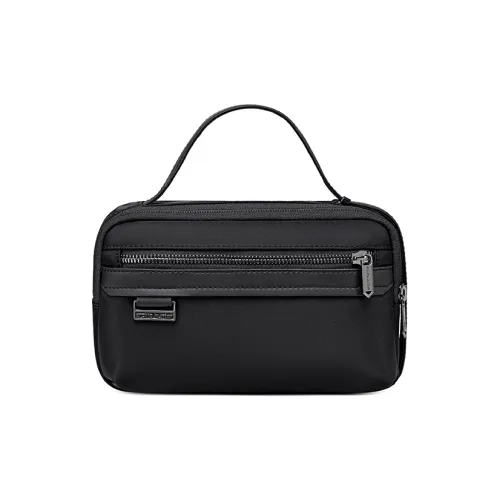 ARCTIC HUNTER Nylon With Microfiber Handbag Men's Black/Khaki
