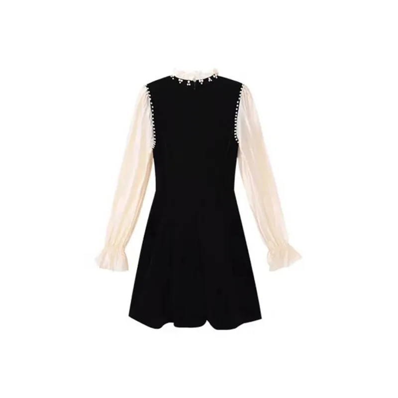 Incolore Long Sleeved Dress Women's Black-1