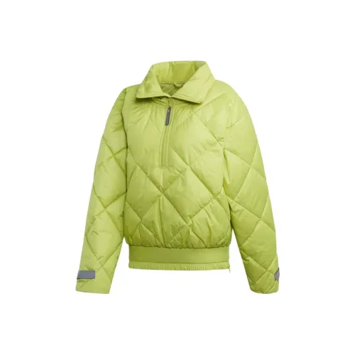 Adidas Athletics Padded Pull On Puffer Jacket Jackets & Coats Women's Half Green