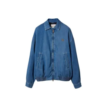 MIU MIU Logo-Embroidered Zipped Jacket