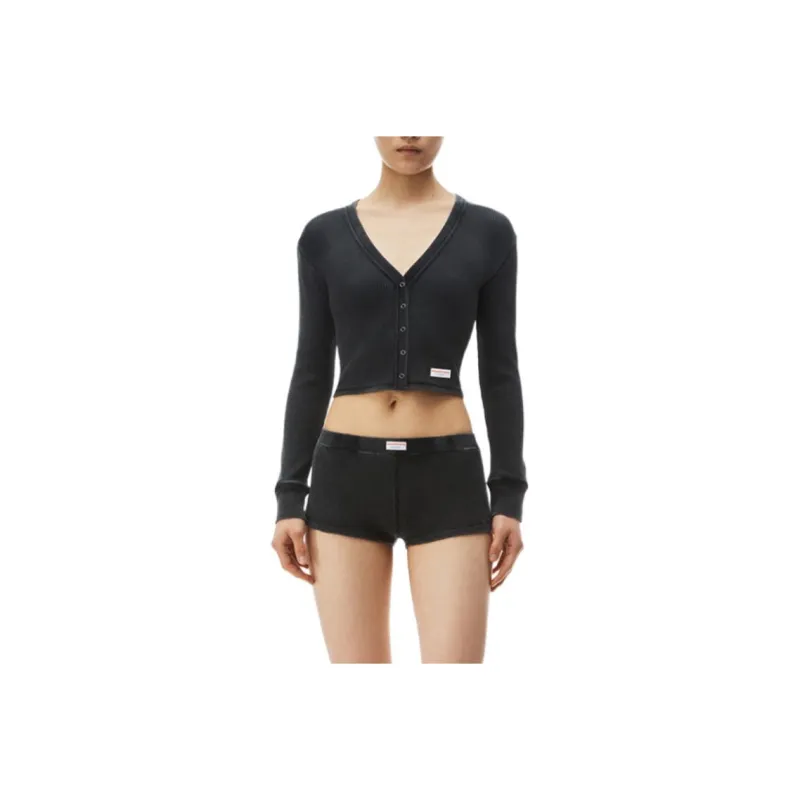 Alexander Wang Bodywear Series FW24 Knitwear Women's Washed Black-0