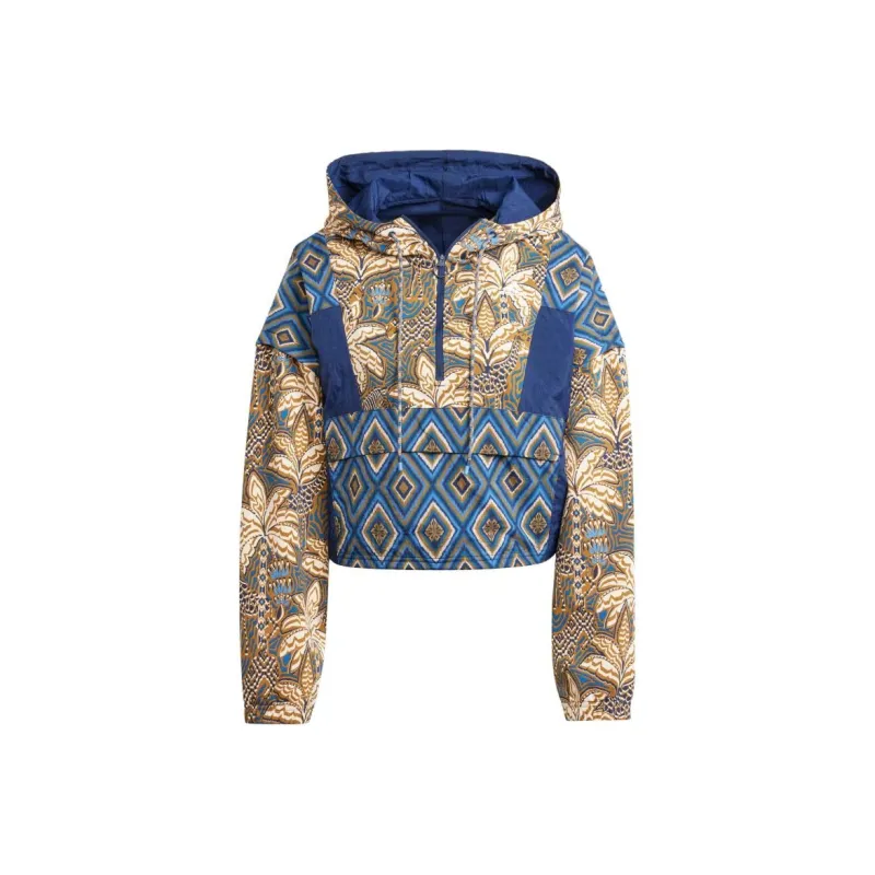 Adidas ADIDAS X FARM RIO Jackets Coats Women's Midnight Indigo/Crystal Sand/Bronze-0