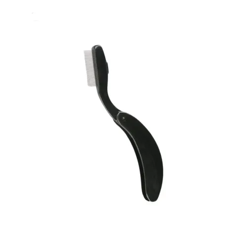 JIXUAN Ultra Fine Steel Needle With Foldable Fine Teeth For Eyebrow And Eyelash Grooming, Portable Eyelash Brush