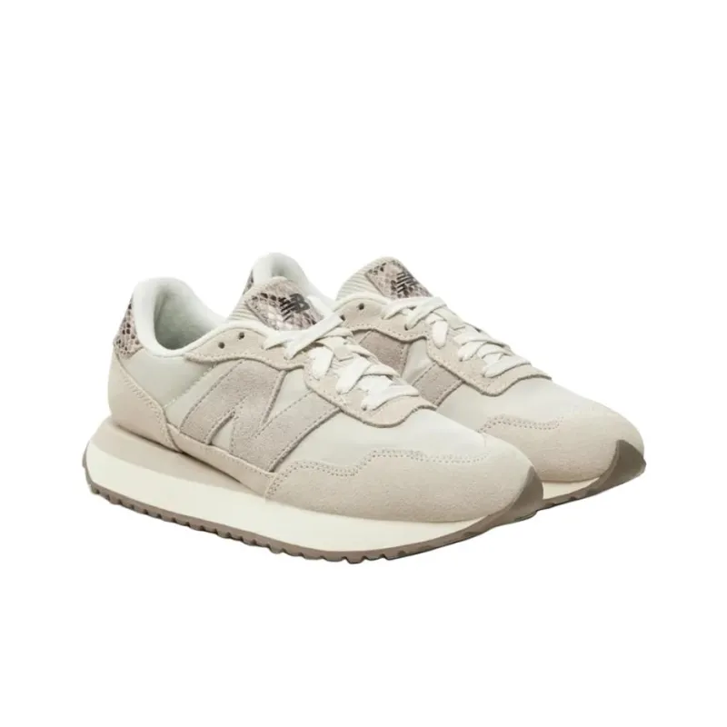 New Balance NB 237 Anti Slip Wear Resistant Low Top Casual Shoes Women's Beige-2