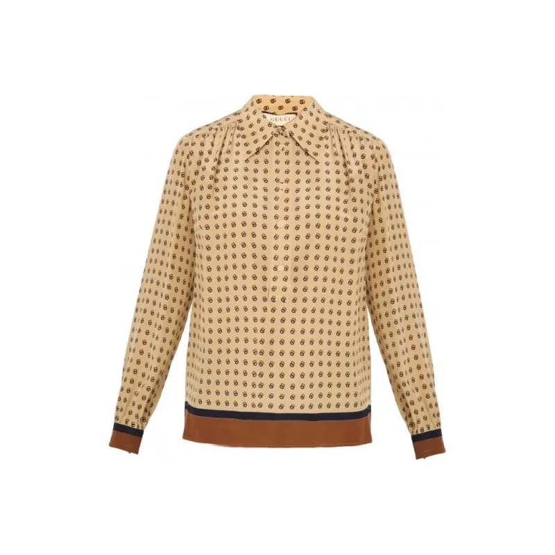 GUCCI Logo-pattern Blouse-0