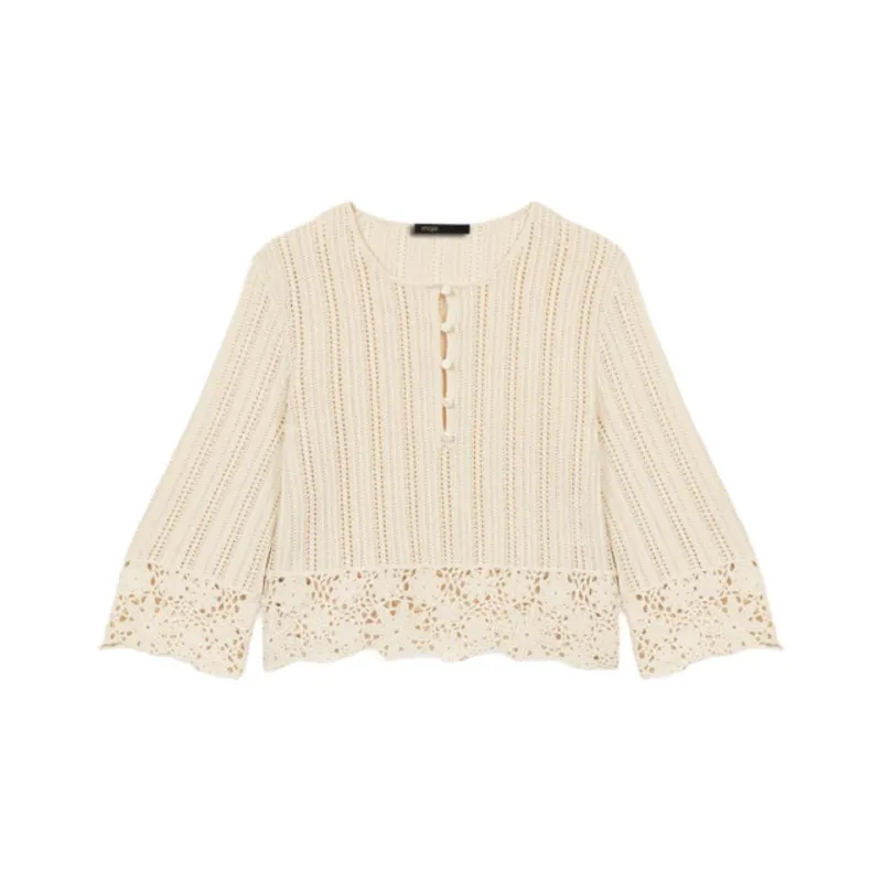 Maje Knitwear Women's Light Brown-0