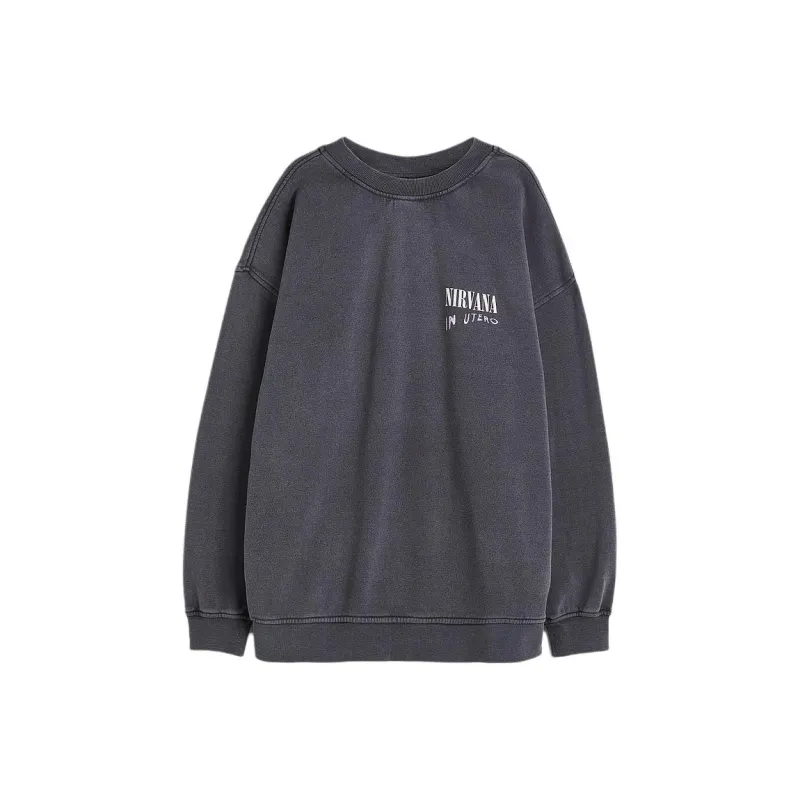 H&M Sweatshirt Women's Dark Gray-0