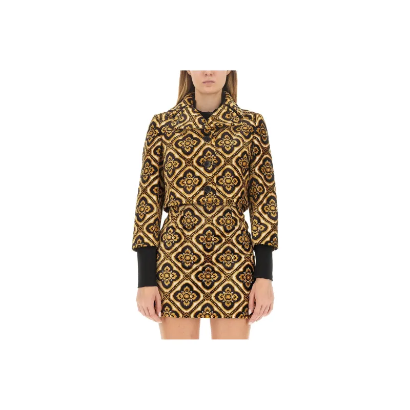 ETRO Geometric print Cropped Jacket-0
