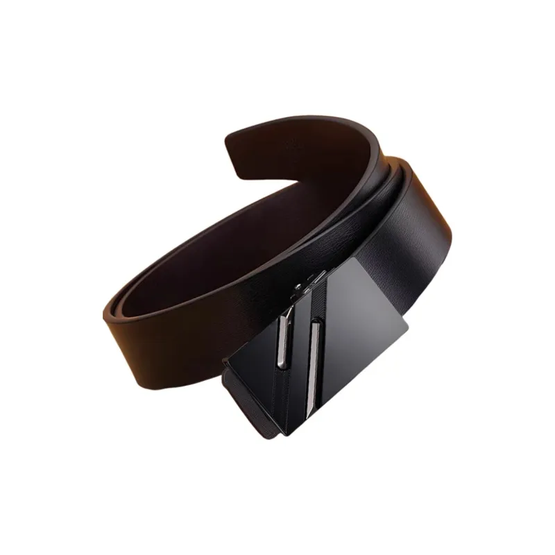 Warrior Split Cow Leather Belts Men's 3.3CM-2