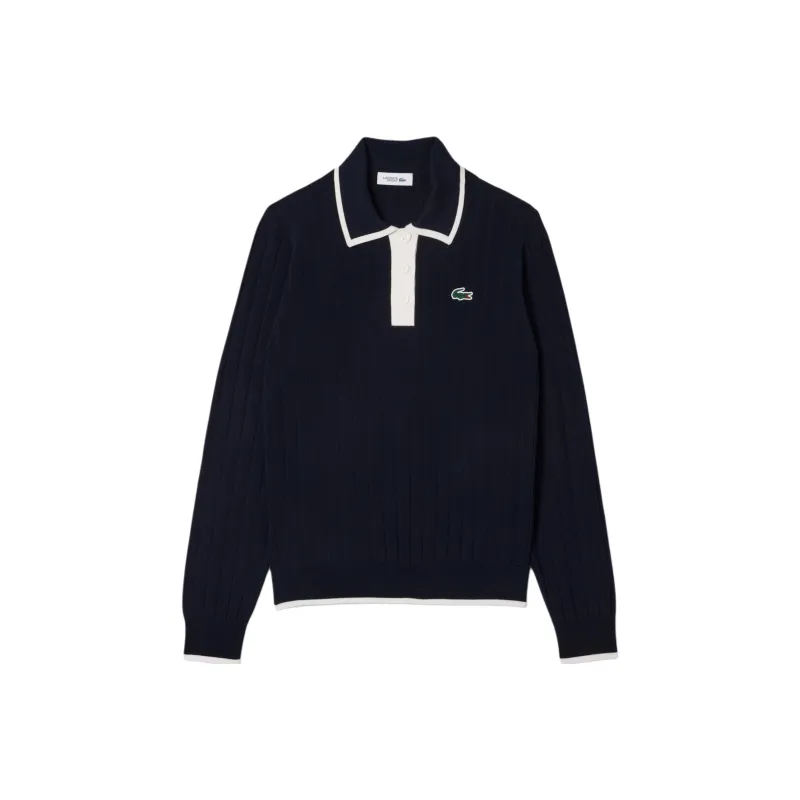 LACOSTE Knitwear Women's Marine Blue/White-0