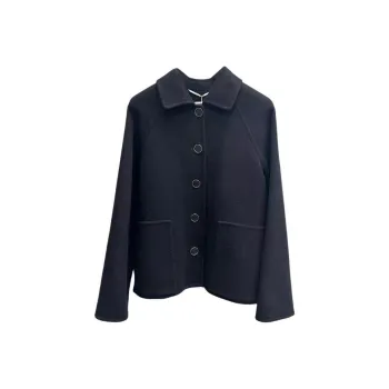 HERMES Jackets Coats Women's Black