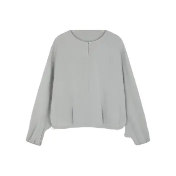 Mo Han Yi Mei Shirt Women's Light Gray Blue
