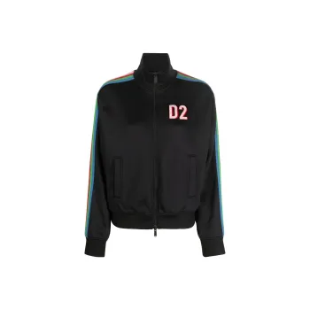 DSQUARED 2 Side stripe Zip up Sweatshirt